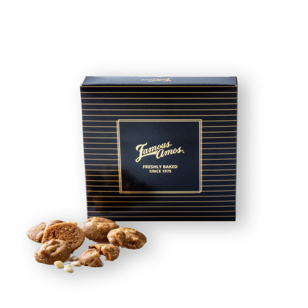 Black & Gold Square Box – The Famous Amos Chocolate Chip Cookie (s) Pte Ltd